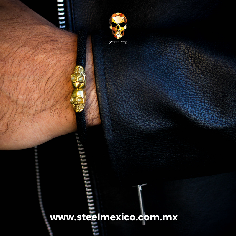 Stingray Skull Bracelet Gold