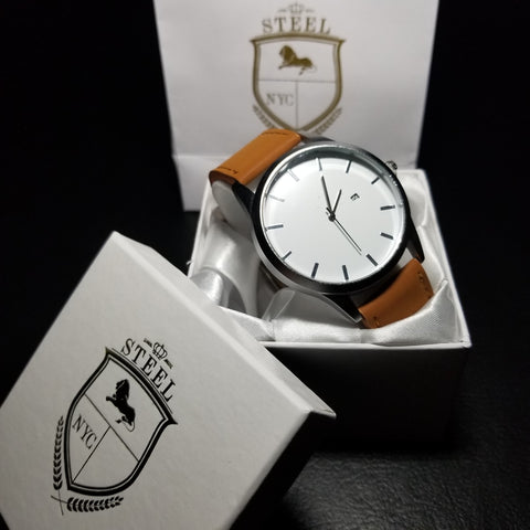 Reloj Steel Luxury Skeleton Dorado