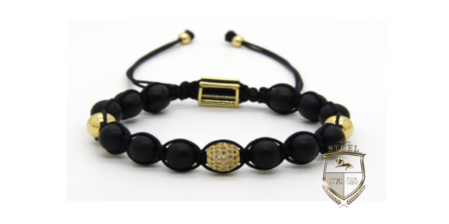 Black Onyx Gold Diamond Sphere