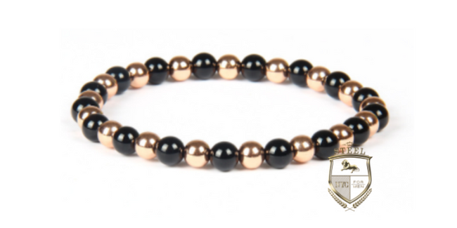 Black & Rose Gold MicroBeads