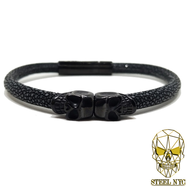 Stingray Skull Bracelet BLack