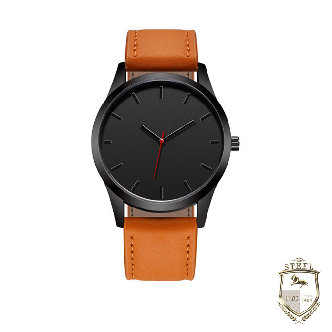 Reloj Steel Luxury Cafe con Negro