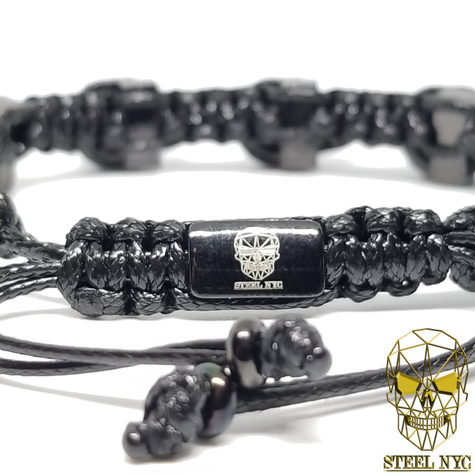 Big Skull Black Black Bracelet