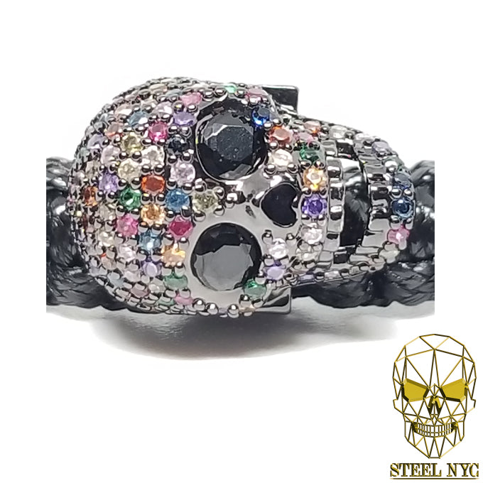 Big Skull Black Colors Bracelet