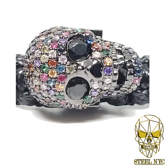 Big Skull Black Colors Bracelet
