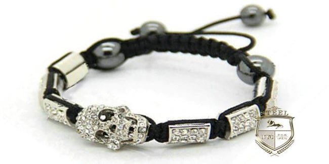 Diamond Skull With Square Diamonds