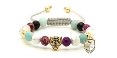 Blue Crystal Squares Bracelet