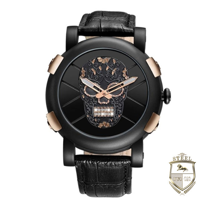 Reloj Diamond Skulls Oro Rosa