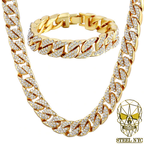 Set Cadena y Brazalete Chromatic Cubana