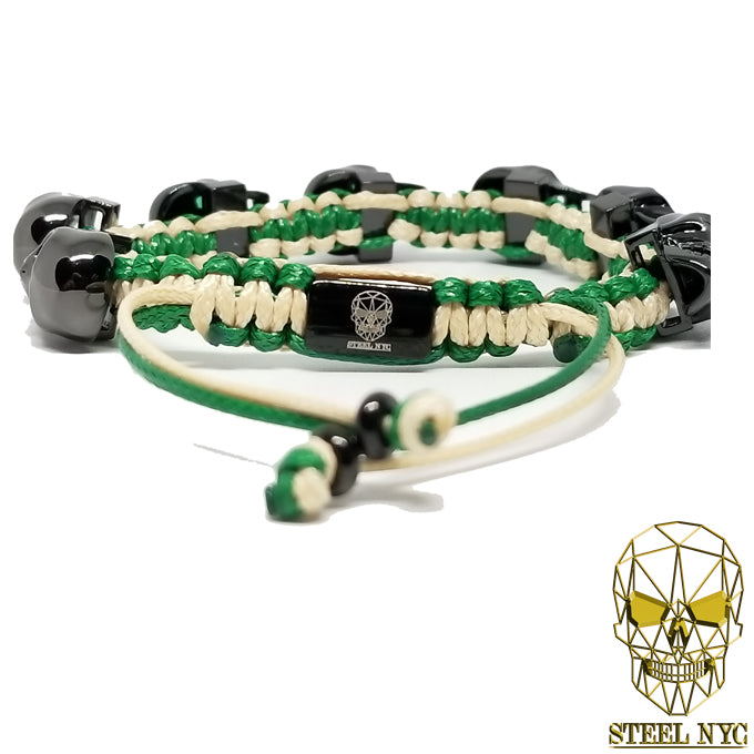 Big Skull Camo Green Bracelet