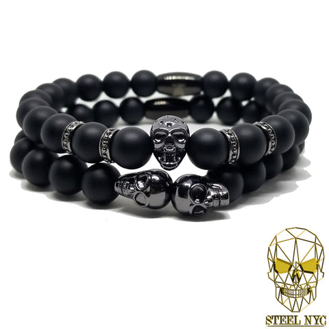Diamond Eyes Skull Stack Gold