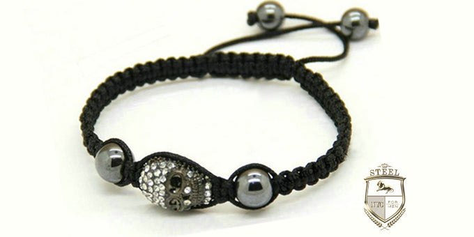 Braided Silver Skull