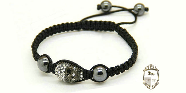 Braided Silver Skull