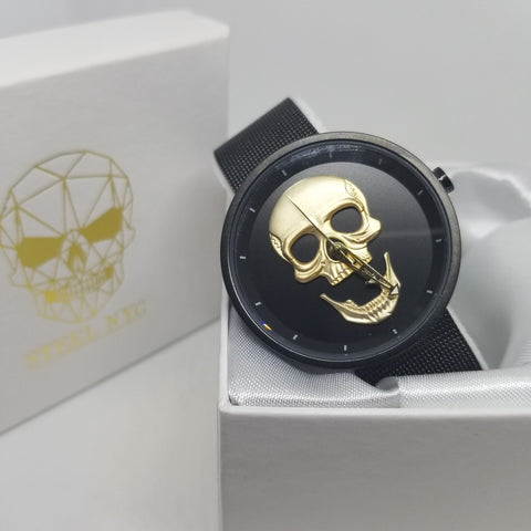 Reloj Luxury Calavera Blanco Mad Skull