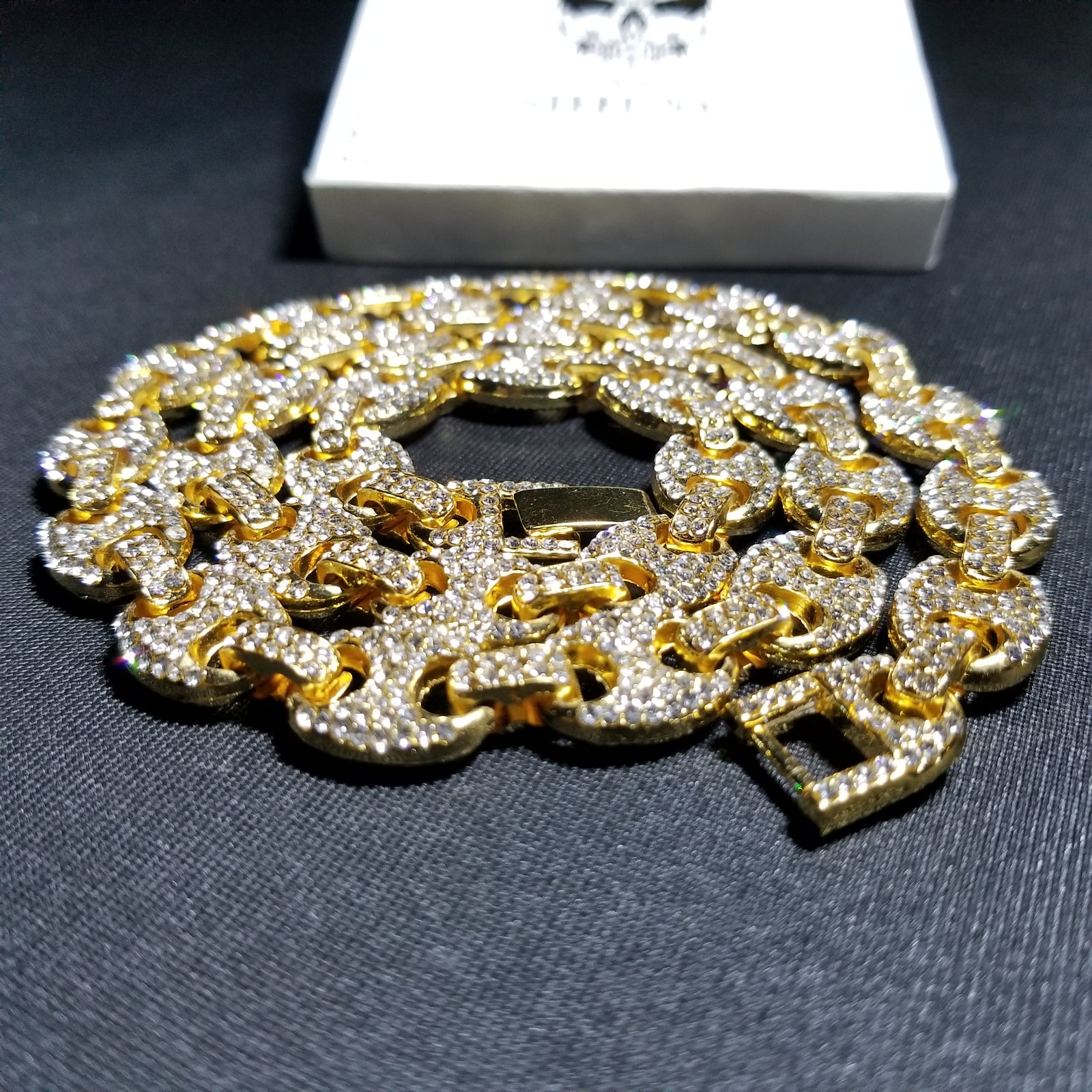 Cadena Diamantes G-Link Dorado