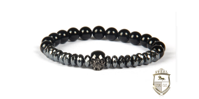 Black Precious Stone Black Skull