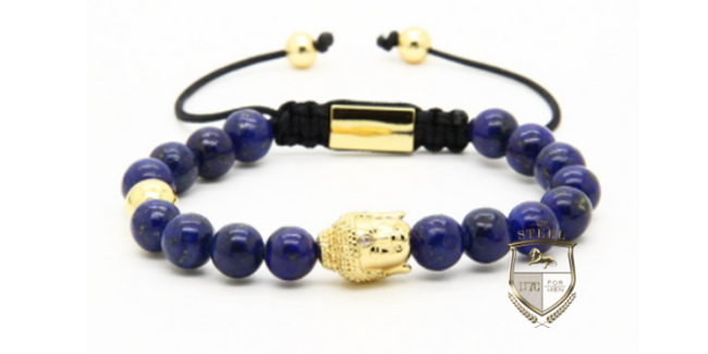 Blue Agate Gold Buddha