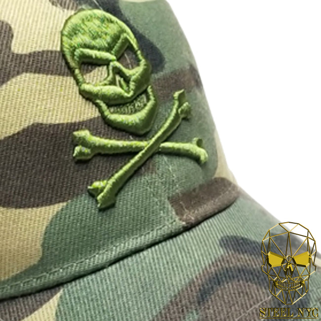 Gorra Calavera Danger Skull Camo Verde