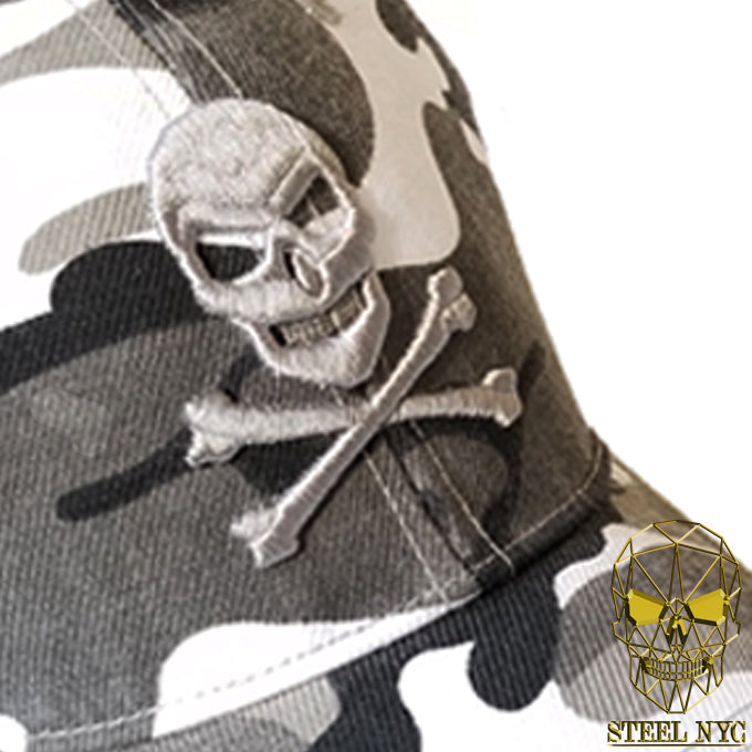 Gorra Calavera Danger Skull Camo Gris