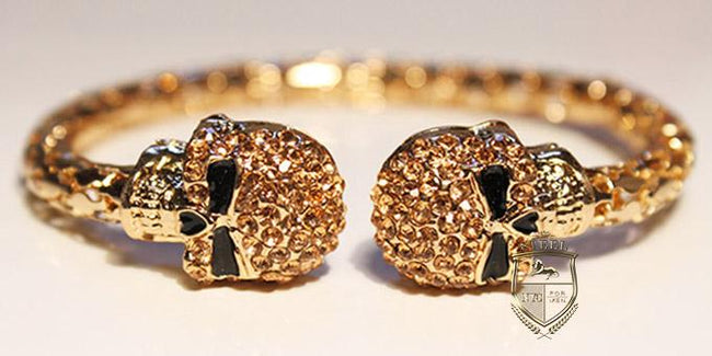Gold Gold Diamond Skulls