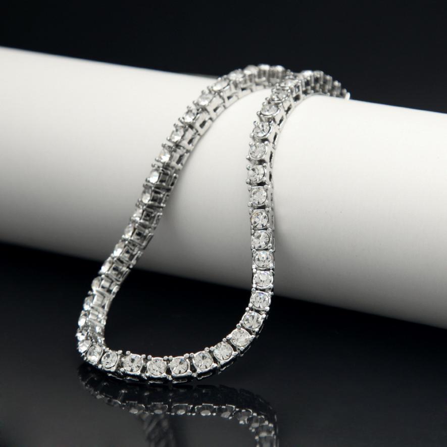 Diamond Silver Tennis Bracelet