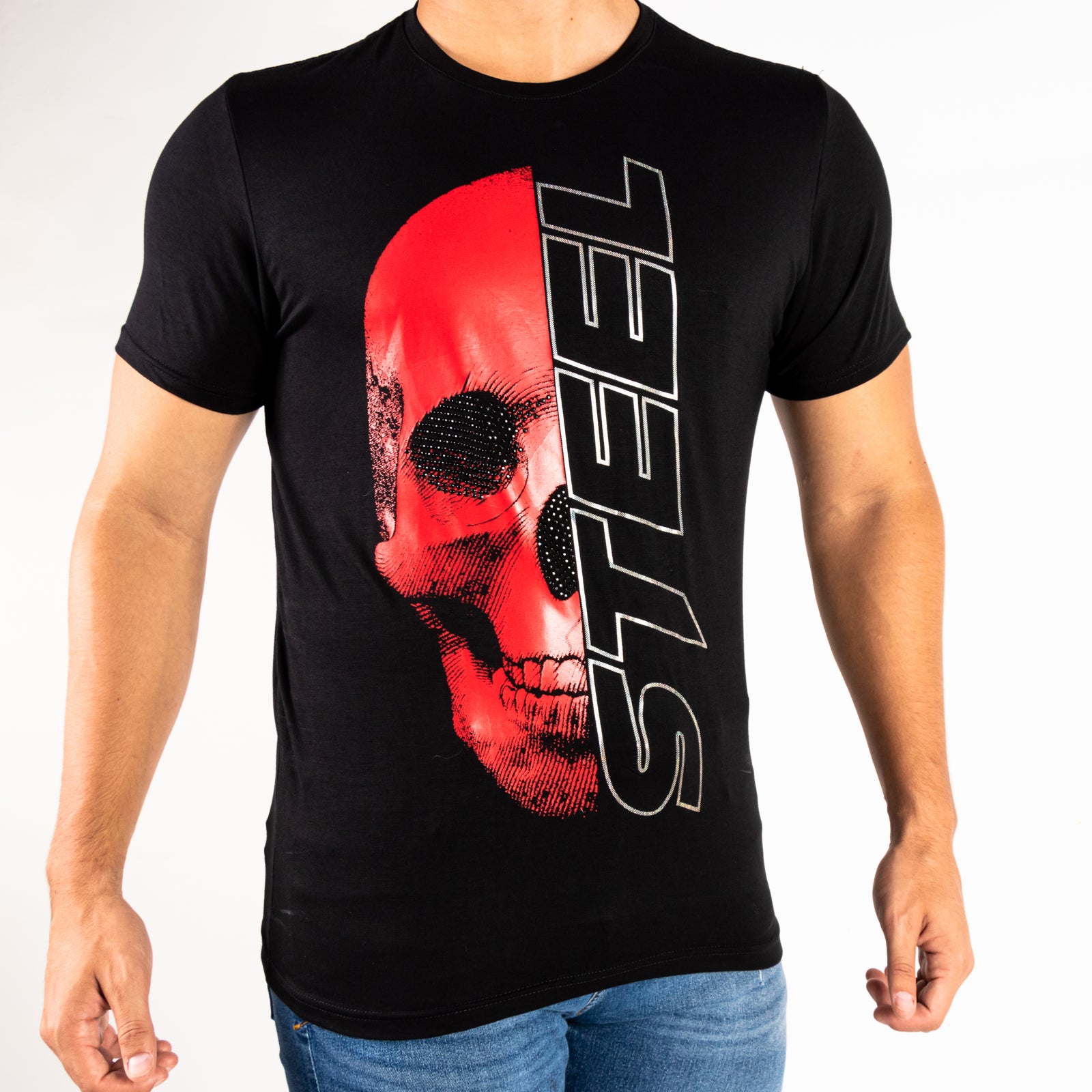 Playera Steel Skull Face Off