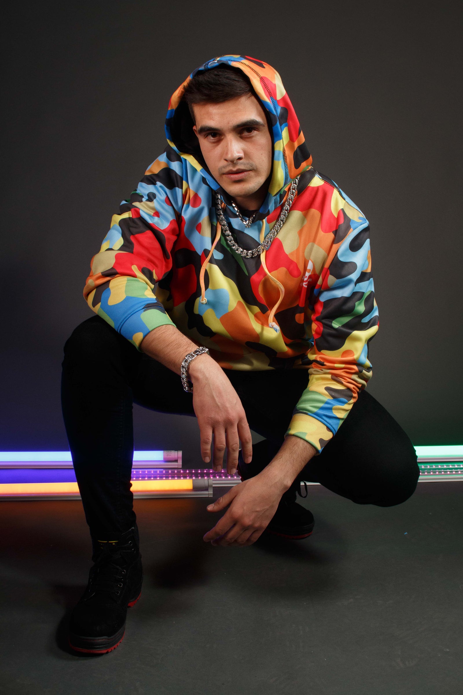 Hoodie Sudadera Tie Dye Camo