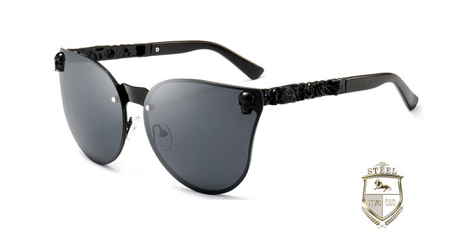 Black On Black Skulls Sunglasses