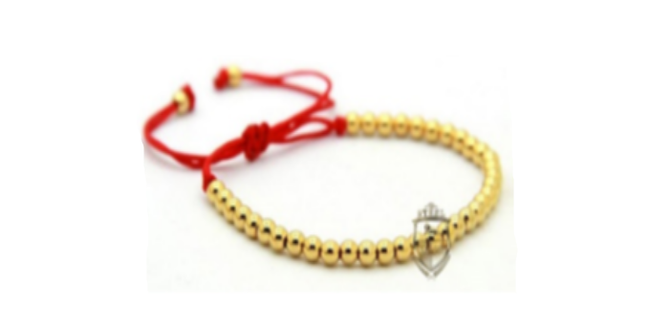 Red Braided Gold MicroBeads