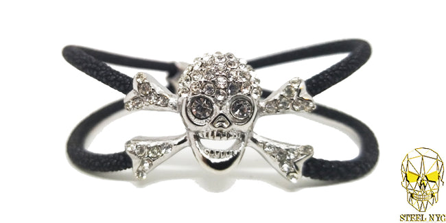 Grand Skull Pulsera Mantarraya Calavera Plata