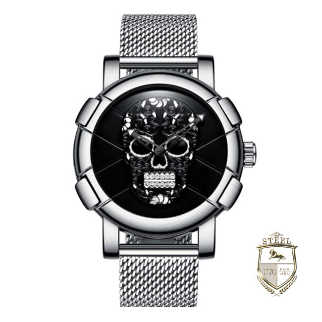 Reloj Diamond Skulls Silver