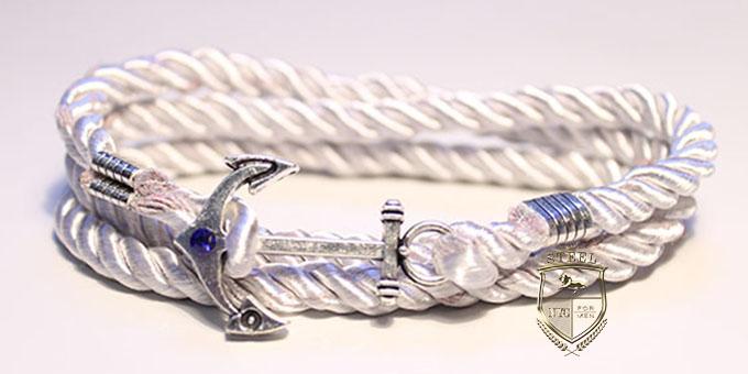 White Rope Silver Anchor