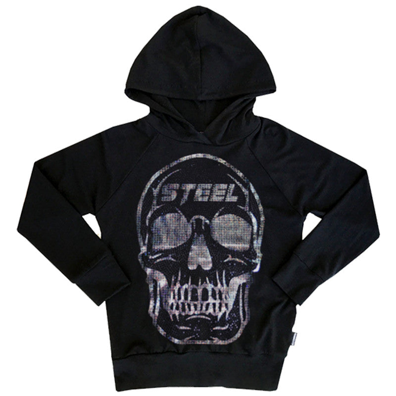 Hoodie Sudadera Steel Metal Skull