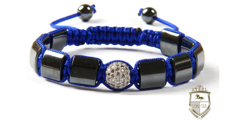 Blue Pyramid Bracelet